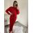 Women's Elegant Knitted Long Sleeve Dress (S/M ONE SIZE) ITALIAN FASHION IMWKK224078