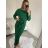 Women's Elegant Knitted Long Sleeve Dress (S/M ONE SIZE) ITALIAN FASHION IMWKK224078