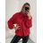 Women's Long Sleeve Satin Blouse (S/M/L ONE SIZE) ITALIAN FASHION IM322561