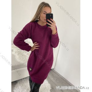 Women's long sleeve sweatshirt dress (S/M ONE SIZE) ITALIAN FASHION IM4221373