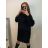 Šaty letní na ramínka dámské (S/M ONE SIZE) ITALSKÁ MÓDA IMPBB22B21841 S/M Black