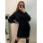 Šaty letní na ramínka dámské (S/M ONE SIZE) ITALSKÁ MÓDA IMPBB22B21841 S/M Black