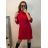 Women's Sparkly Turtleneck Long Sleeve Knitted Dress (S/M/L ONE SIZE) ITALIAN FASHION IM4221213