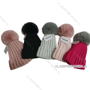 Winter hat with pompon women (ONE SIZE) WROBI PV922493