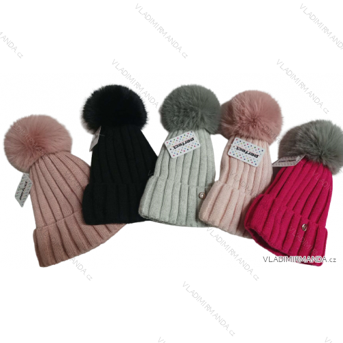 Winter hat with pompon women (ONE SIZE) WROBI PV922493