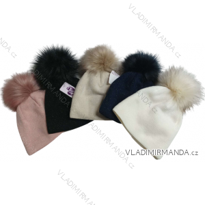 Winter hat with pompon women (ONE SIZE) WROBI PV922430