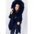 Coat winter park with fur women (s-m-l) K-ZELL FASHION KZE198135B black L