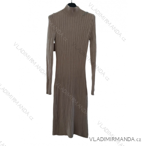 Women's Long Sleeve Knitted Dress (S/M ONE SIZE) ITALIAN FASHION IMWY22219