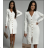 Women's Elegant Knitted Long Sleeve Dress (S/M ONE SIZE) ITALIAN FASHION IMPOC237189