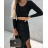 Women's Long Sleeve Elegant Skirt and Sweater Set (S/M ONE SIZE) ITALIAN FASHION IMPOC237183