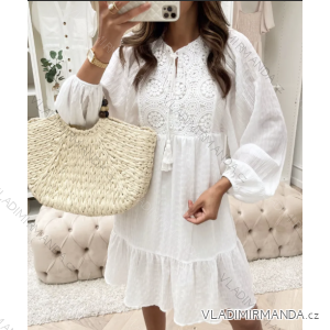 Women's Elegant Lace Long Sleeve Dress (S/M ONE SIZE) ITALIAN FASHION IMPOC236345