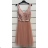 Women's strapless short party dress (S/M ONE SIZE) ITALIAN FASHION IMPSH24C612 pink salmon S/M