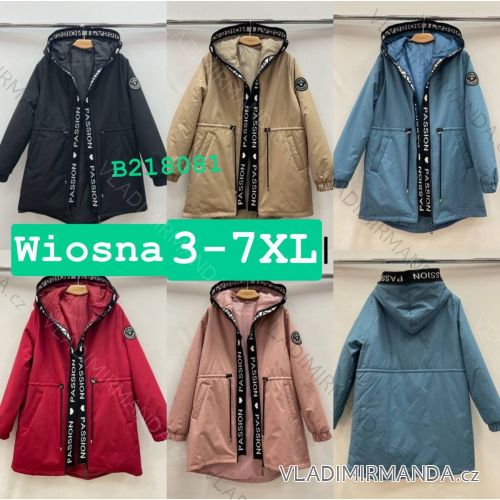 Women's Plus Size Hooded Jacket (3XL-7XL) PMWB23B218081