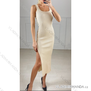 Women's Strappy Knitted Dress (S/M ONE SIZE) ITALIAN FASHION IMPBB2308774r