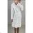 Women's Elegant Coat Pleated Long Sleeve Dress (S/M ONE SIZE) ITALIAN FASHION IMPBB23E90052