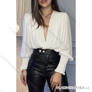 Women's Elegant Long Sleeve Body/Blouse (S/M ONE SIZE) ITALIAN FASHION IMPBB23C26526