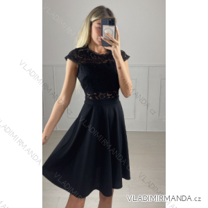 Women's Elegant Casual Short Sleeve Dress (S/M ONE SIZE) ITALIAN FASHION IMPBB23D530