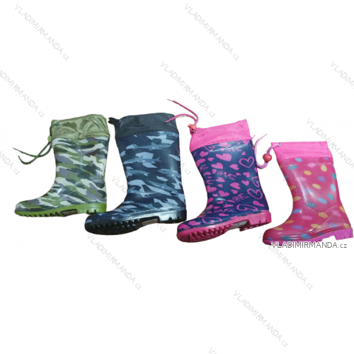 Children's girls' and boys' wellies (24-29) FSHOES BOOTS OBF22HM10000