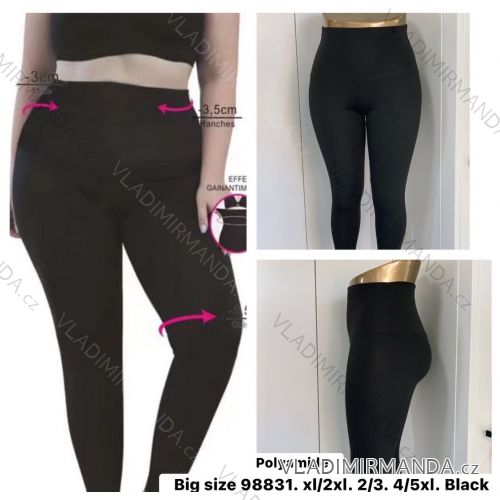 Leggings long insulated women's jeans (S-3XL) TURKISH FASHION TMWL20619 black XL/2XL