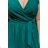 Women's Plus Size (42-48) Long Elegant Party Sleeveless Dress POLISH FASHION PMLBC23248-13 Green 48