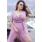 Women's Plus Size (42-48) Long Elegant Party Sleeveless Dress POLISH FASHION PMLBC23248-20 Pink 42