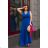 Women's Plus Size (42-48) Long Elegant Party Sleeveless Dress POLISH FASHION PMLBC23248-05 Royal Blue 42