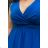 Women's Plus Size (42-48) Long Elegant Party Sleeveless Dress POLISH FASHION PMLBC23248-05 Royal Blue 42