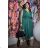 Women's Plus Size (42-46) Long Elegant Party Sleeveless Dress POLISH FASHION PMLBC23265-10 Green 42