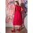 Women's Plus Size (42-46) Long Elegant Party Sleeveless Dress POLISH FASHION PMLBC23265-10 pink 44