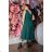 Women's Plus Size (42-48) Elegant Casual Sleeveless Dress POLISH FASHION PMLBC23268-13 Green 46