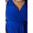 Women's Plus Size (42-46) Long Elegant Party Sleeveless Dress POLISH FASHION PMLBC23265-10 Royal blue 48