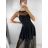 Women's Elegant Sleeveless Tulle Dress (S/M ONE SIZE) ITALIAN FASHION IMM22Q52235A/UL