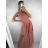 Women's Elegant Sleeveless Tulle Dress (S/M ONE SIZE) ITALIAN FASHION IMM22Q52235A/UL