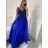 Women's Long Social Elegant Summer Strapless Dress (M/L, L/XL) ITALIAN FASHION IMPSH22260019/DU Turquoise