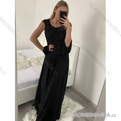 Women's Strapless Elegant Prom Long Dress (S/M, L/XL) FRENCH FASHION FMF23962