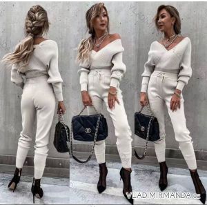 Women's Long Sleeve Tracksuit Set (S/M ONE SIZE) ITALIAN FASHION IMPGM233717