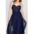 Women's long elegant party dress with straps (S/M ONE SIZE) ITALIAN FASHION FMPRP23DF8959