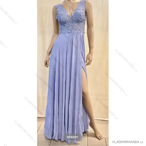 Women's long elegant party dress with straps (S/M ONE SIZE) ITALIAN FASHION FMPRP23DF6001