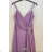 Women's long elegant dress with straps (S/M ONE SIZE) ITALIAN FASHION FMPRP23RJ-20211