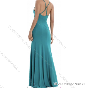 Women's long elegant party dress with straps (S/M ONE SIZE) ITALIAN FASHION FMPRP23JR2208