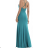 Women's long elegant party dress with straps (S/M ONE SIZE) ITALIAN FASHION FMPRP23JR2208