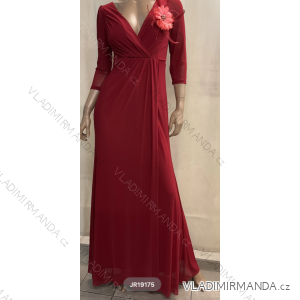 Women's Long Elegant 3/4 Long Sleeve Dress (S/M ONE SIZE) ITALIAN FASHION FMPRP23JR19175