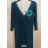 Women's Long Elegant 3/4 Long Sleeve Dress (S/M ONE SIZE) ITALIAN FASHION FMPRP23JR19175