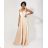 Women's Long Elegant Strapless Party Dress (SL) FRENCH FASHION FMPEL23BETSY Light blue M