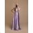 Women's Long Elegant Strapless Party Dress (SL) FRENCH FASHION FMPEL23BETSY Light blue M