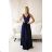 Women's Long Elegant Strapless Party Dress (SL) FRENCH FASHION FMPEL23SELENE