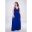 Women's Plus Size (42-48) Long Elegant Party Dress With Wide Straps FRENCH FASHION FMPEL23TELMAQS