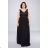 Women's Plus Size (42-48) Long Elegant Party Dress With Wide Straps FRENCH FASHION FMPEL23TELMAQS