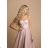 Women's long elegant party dress with straps (SL) FRENCH FASHION FMPEL23LUCINA