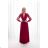 Women's Long Elegant Party Long Sleeve Dress (SL) FRENCH FASHION FMPEL23PERINE